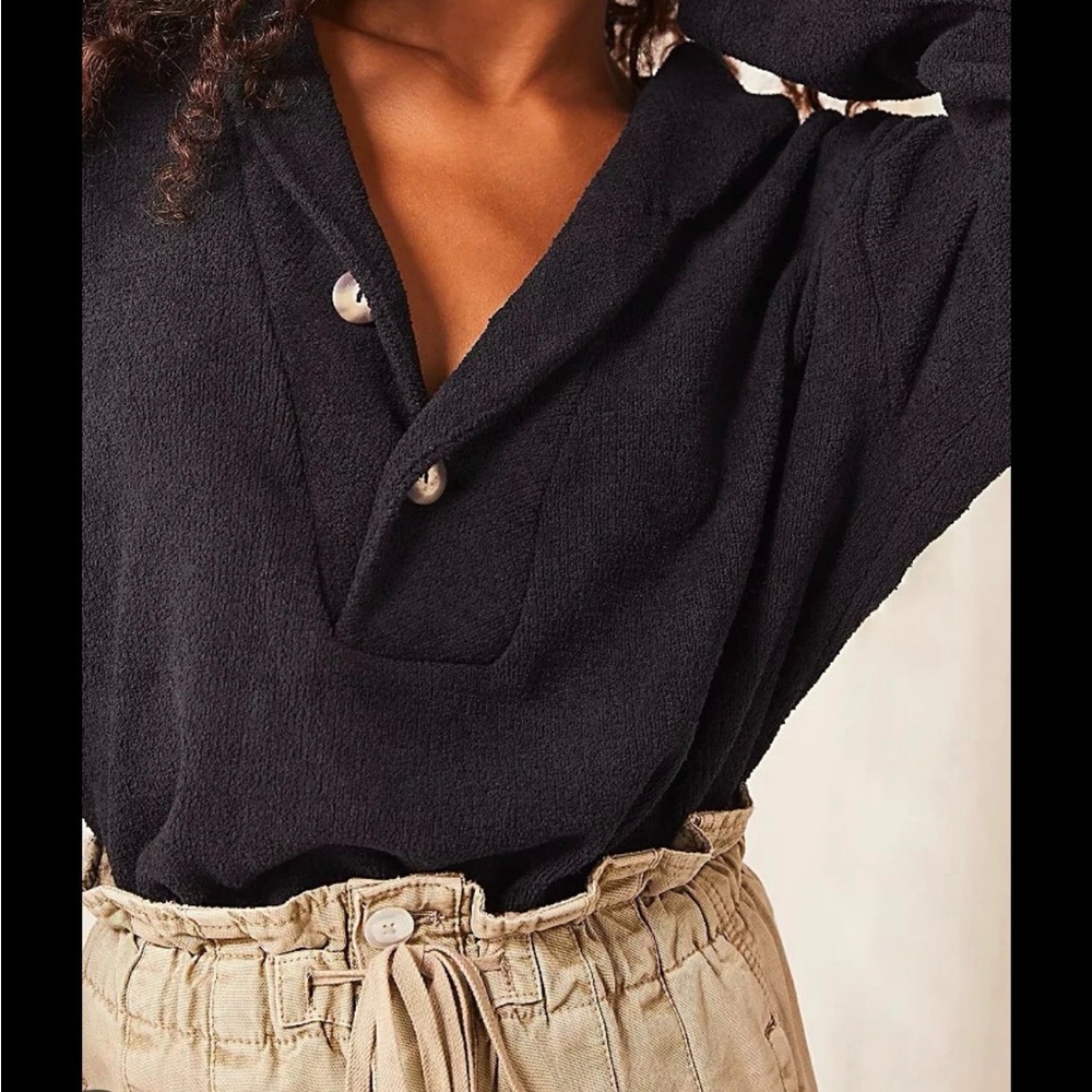Grey Free People bino pullover